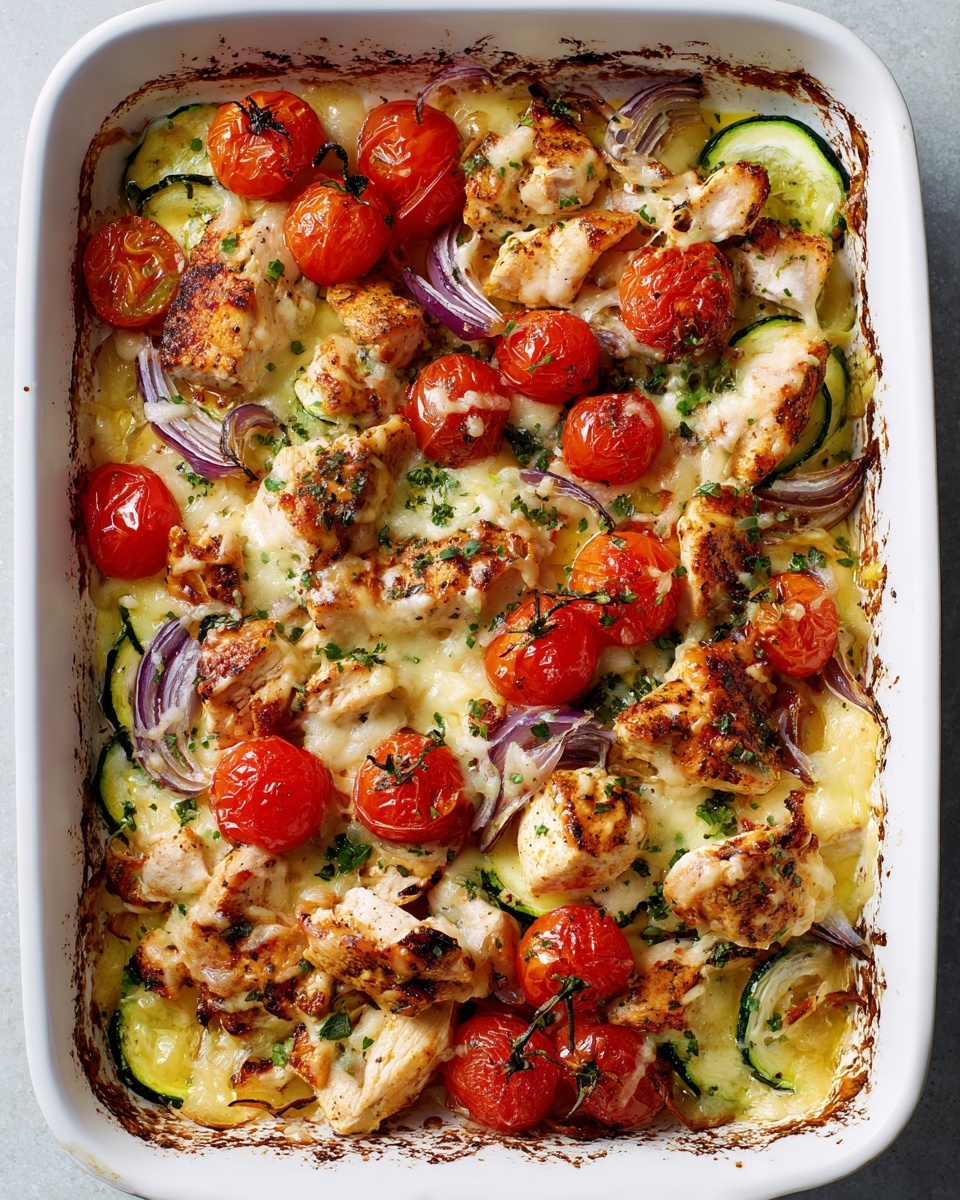 Mediterranean Chicken Zucchini Bake Recipe - Recipe Image