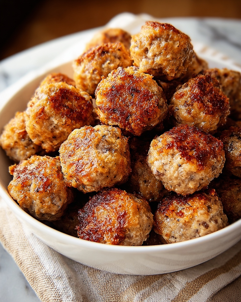 Cream Cheese Sausage Balls Recipe - Recipe Image