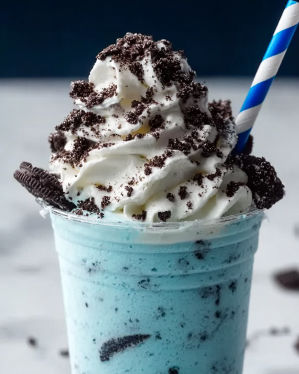 Blue Cookies & Cream Dip Frappuccinos Recipe - Recipe Image