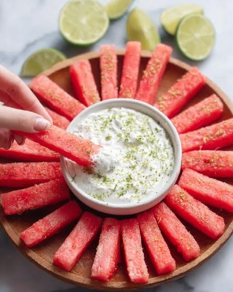 Watermelon Fries with Coconut Lime Dip Recipe - Recipe Image