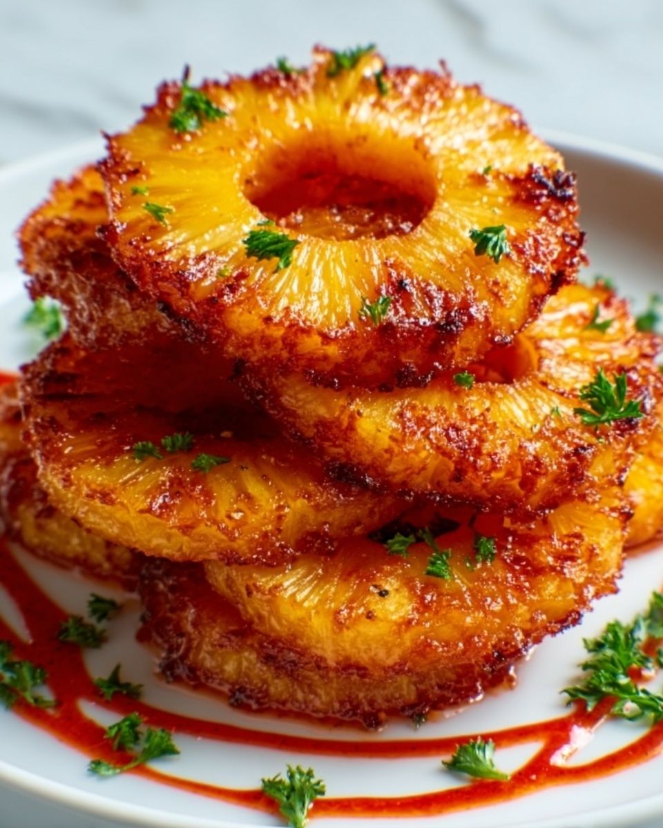 Fried Pineapple Rings Snack: A Deliciously Sweet Treat for Any Occasion Recipe - Recipe Image