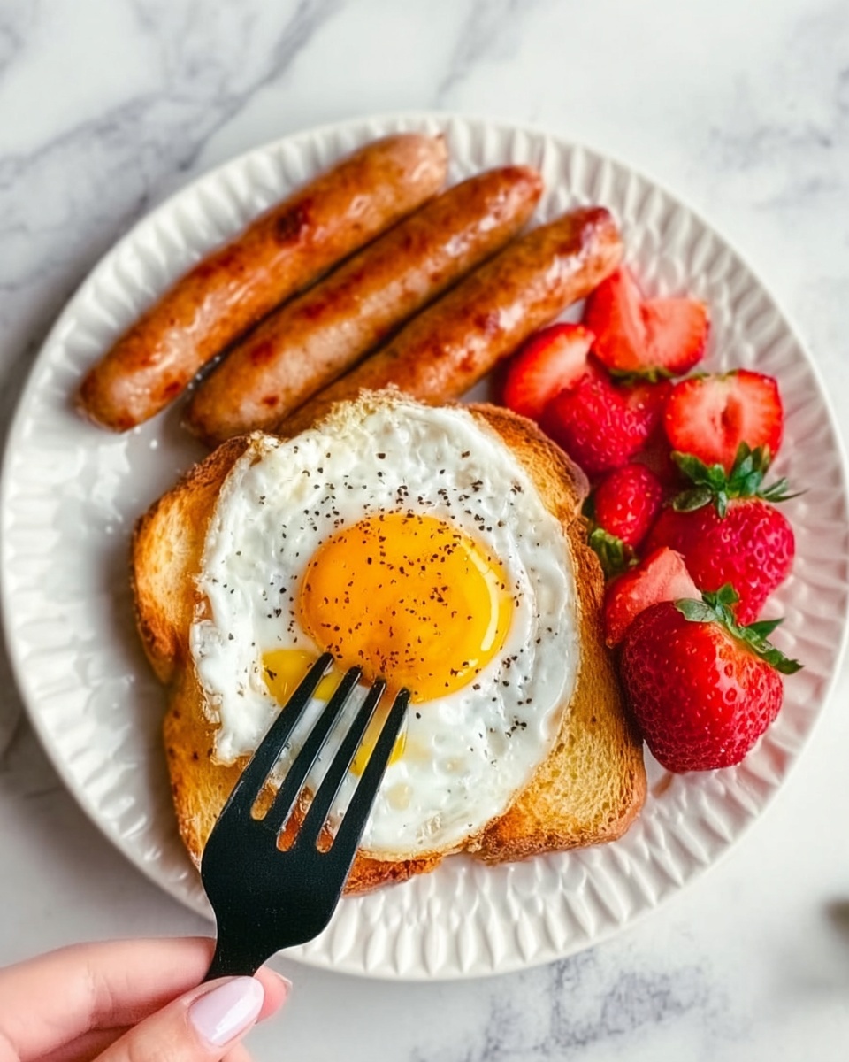 Air Fryer Egg Toast Recipe - Recipe Image