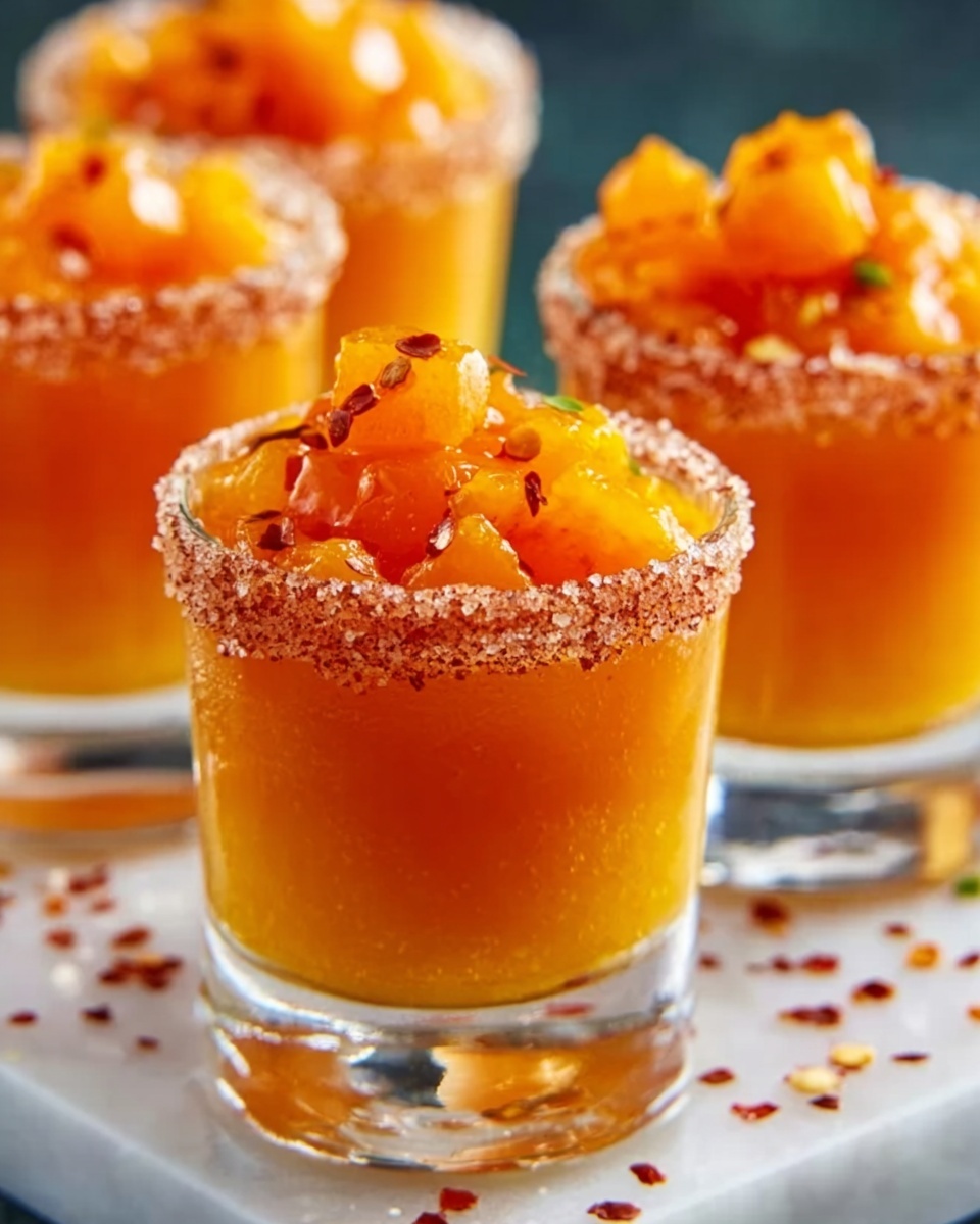 Chile Mango Mexican Candy Shots Recipe - Recipe Image
