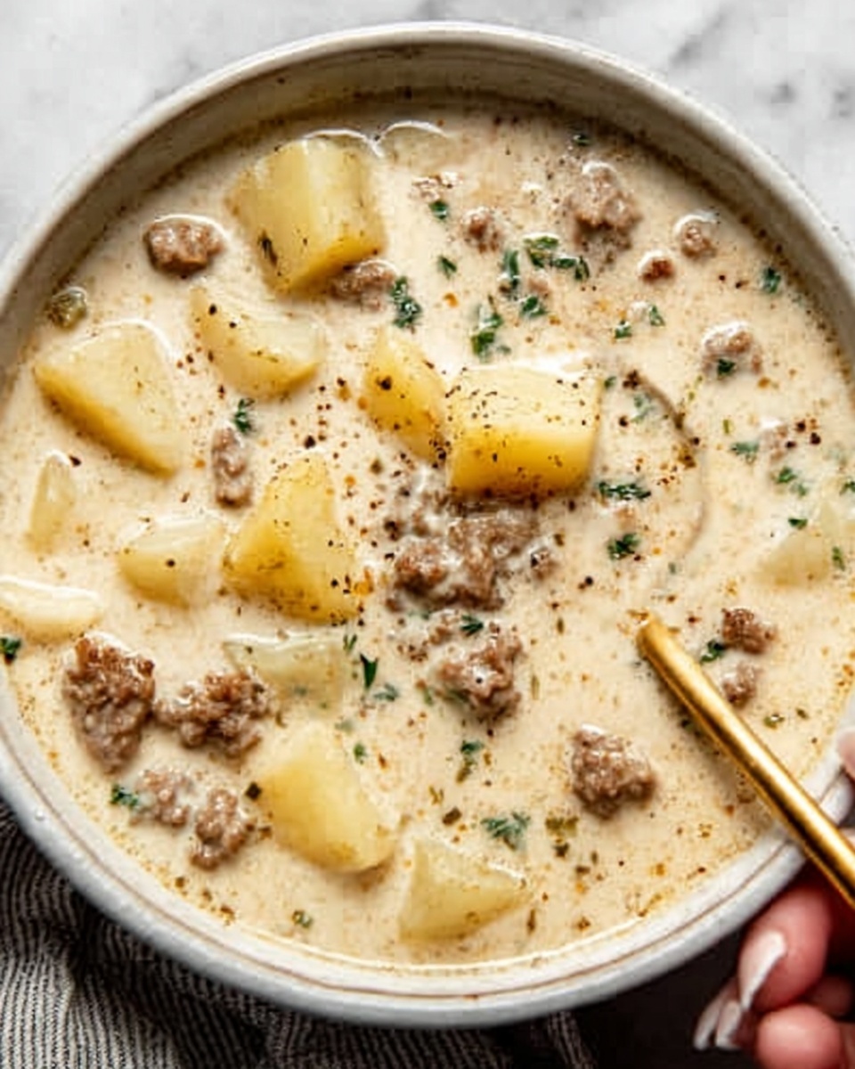 Creamy Italian Sausage Soup Recipe - Recipe Image