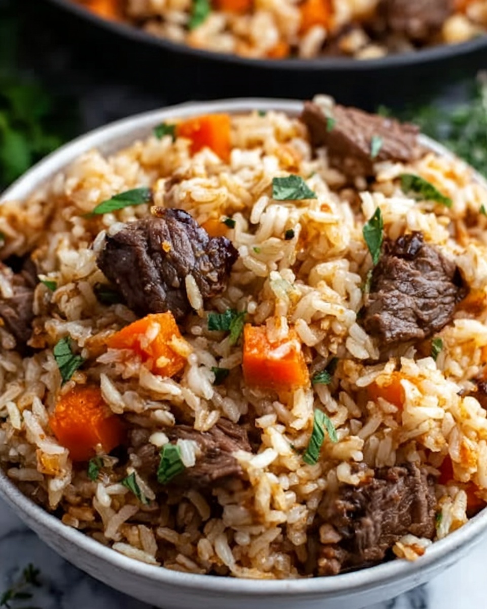 Steak & Queso Rice: A Tex-Mex Fiesta at Home Recipe - Recipe Image