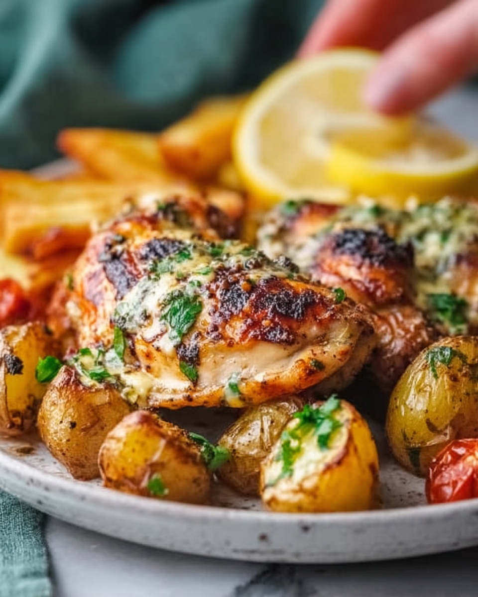 Tuscan Garlic Chicken with Crispy Potatoes Recipe - Recipe Image