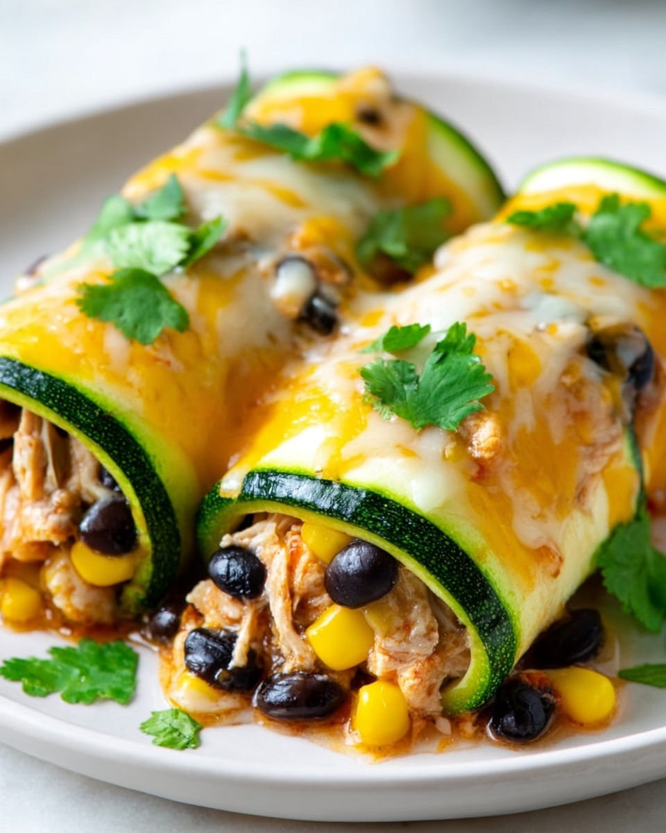 Zucchini Enchilada Roll-Ups Recipe - Recipe Image