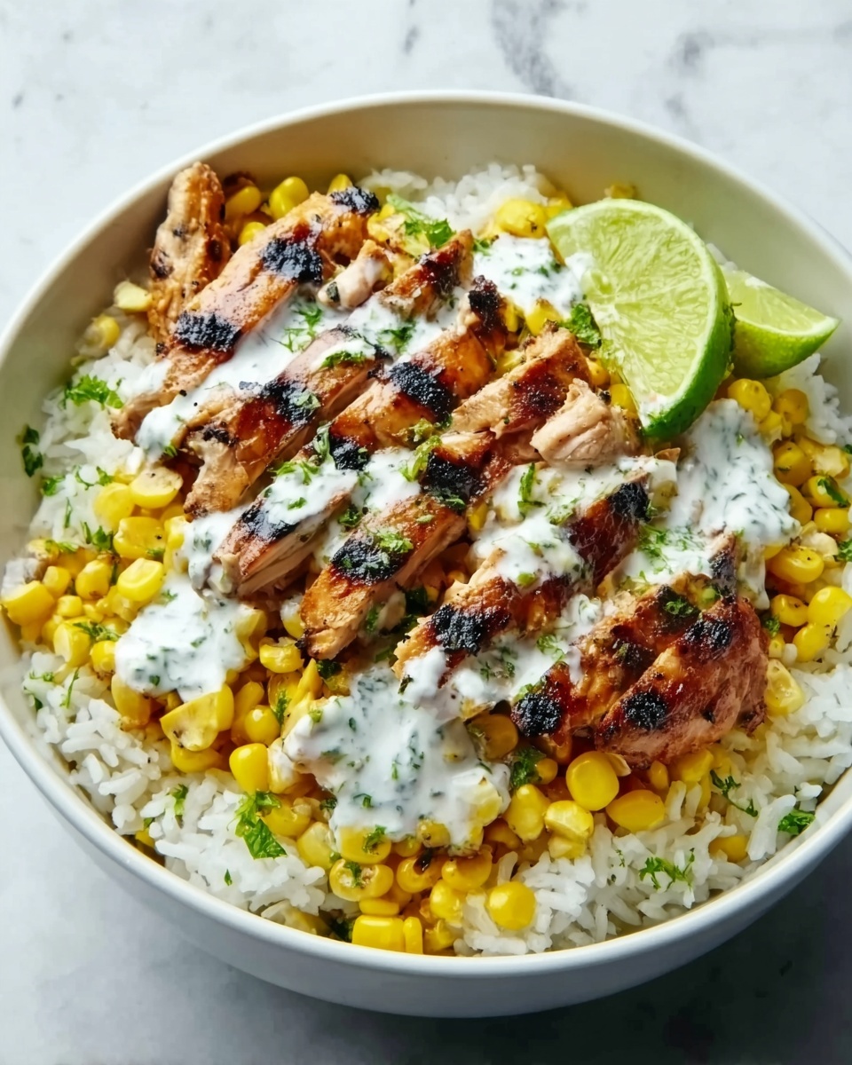 Street Corn Chicken Rice Bowl Recipe - Recipe Image