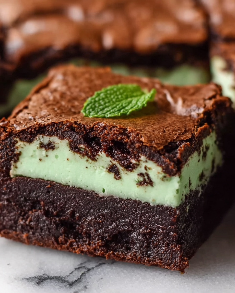 Mint Chocolate Brownies Recipe - Recipe Image