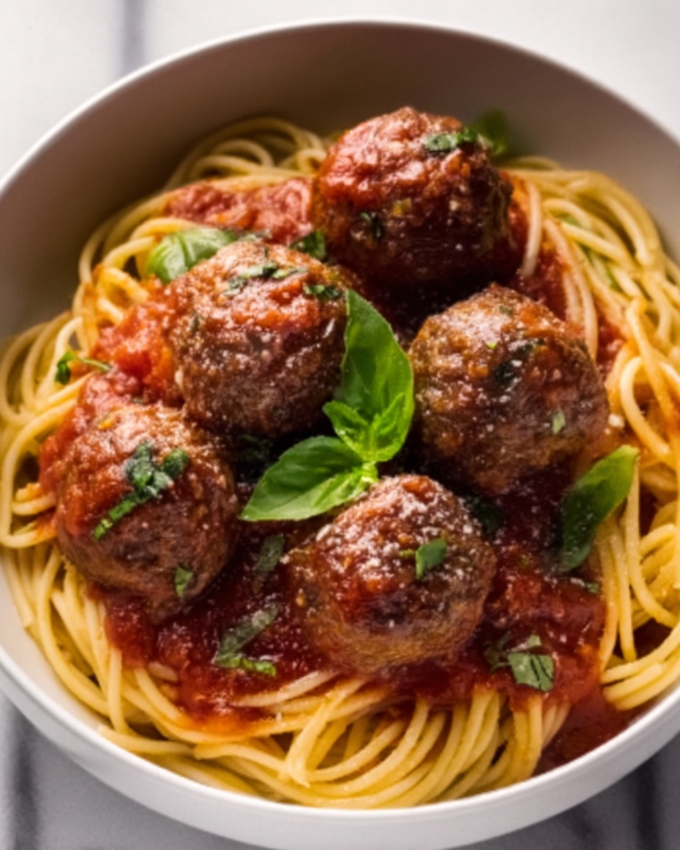 Italian-Style Meatballs in Tomato Sauce Recipe - Recipe Image