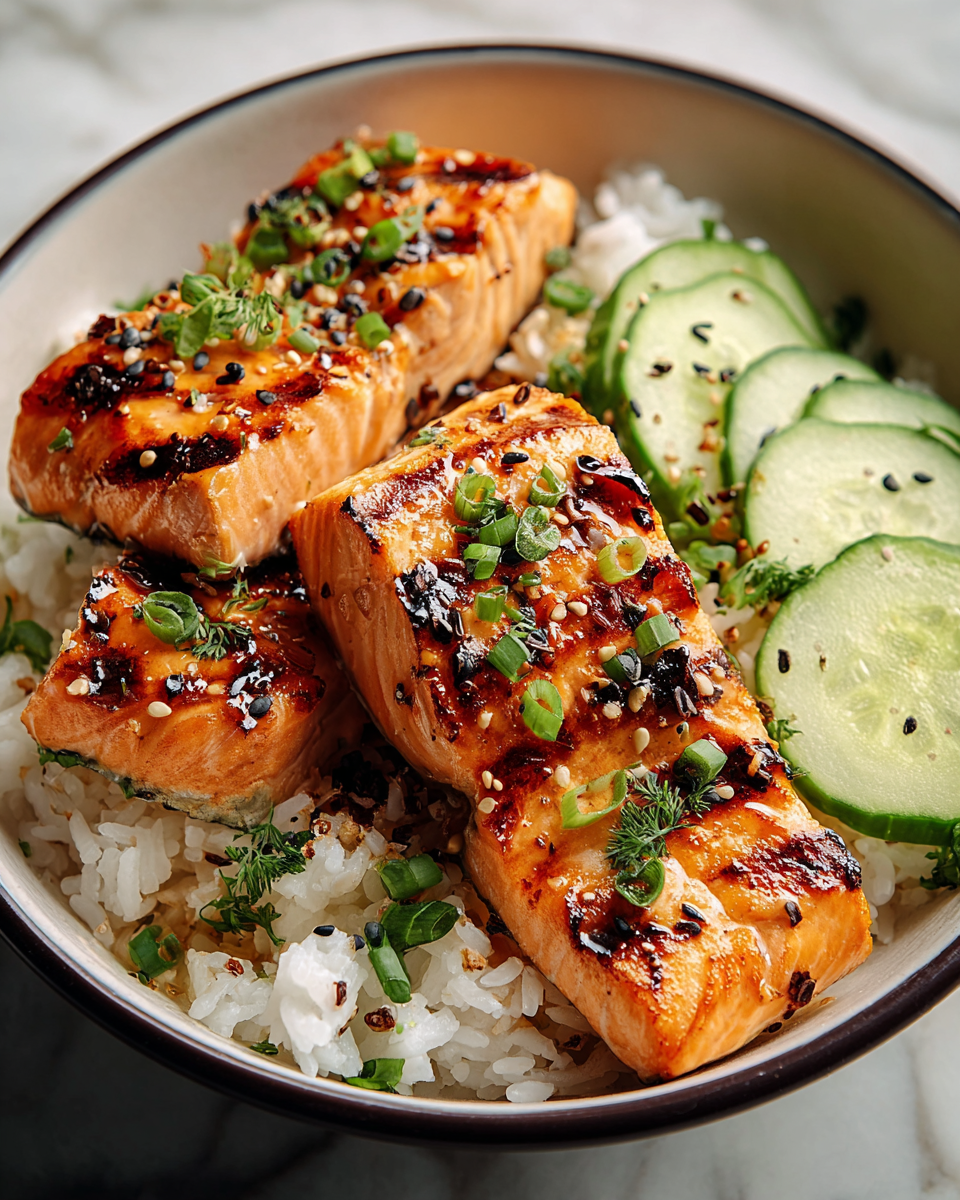 Sweet Chili Salmon Bowl Recipe - Recipe Image