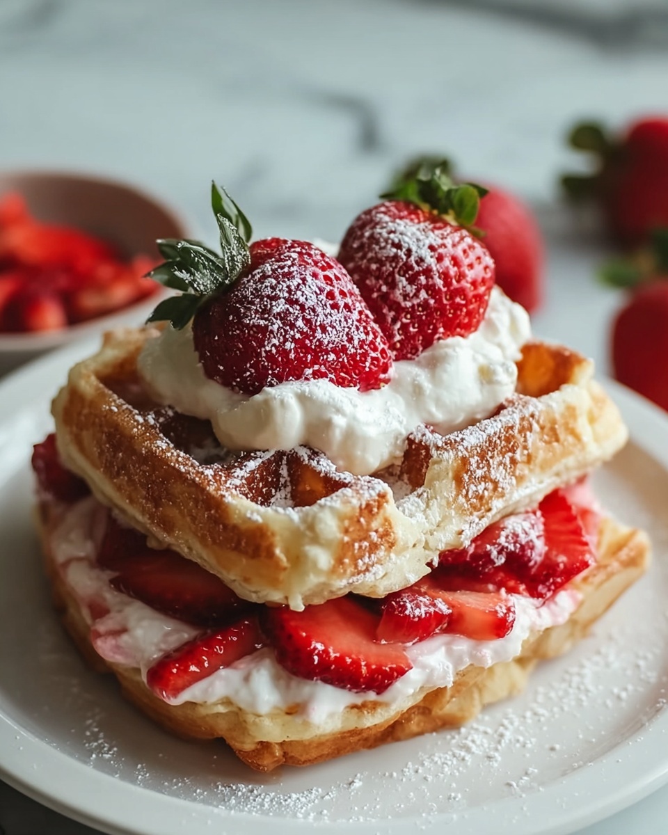 Strawberry Cream Cheese Stuffed French Toast Bake Recipe - Recipe Image