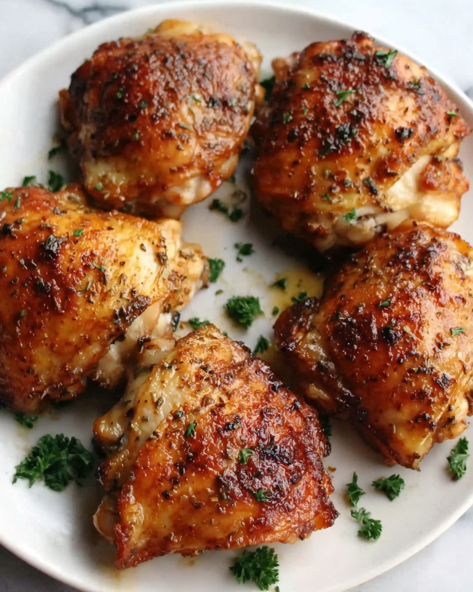 Oven Baked Boneless Chicken Thighs Recipe - Recipe Image