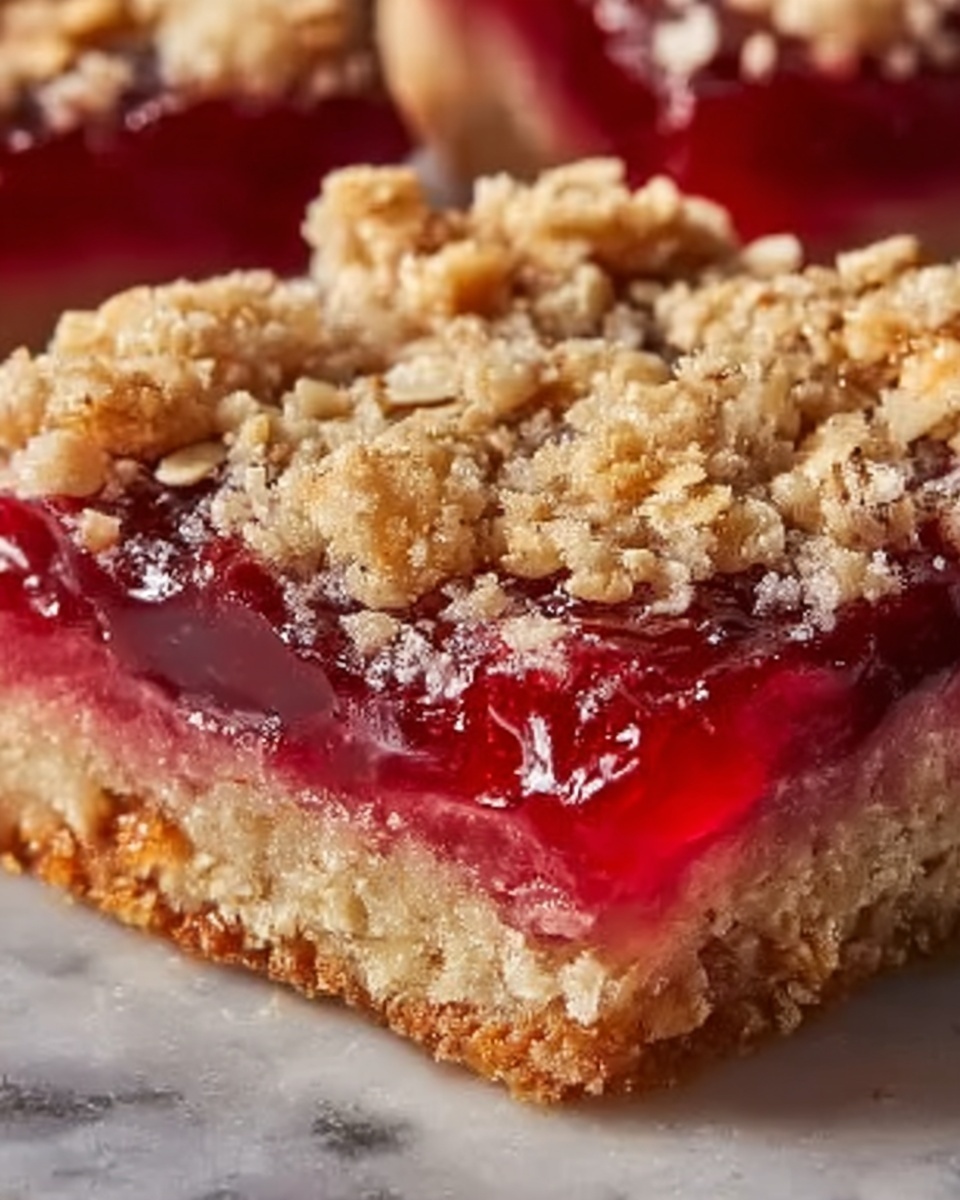 Amish Oatmeal Rhubarb Bars Recipe - Recipe Image