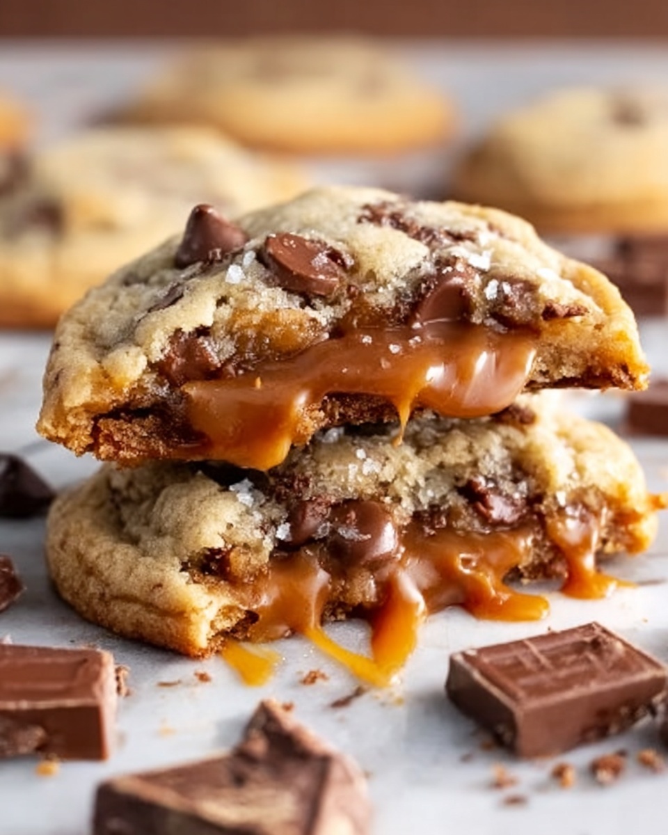 Caramel Chocolate Chip Cookies Recipe - Recipe Image
