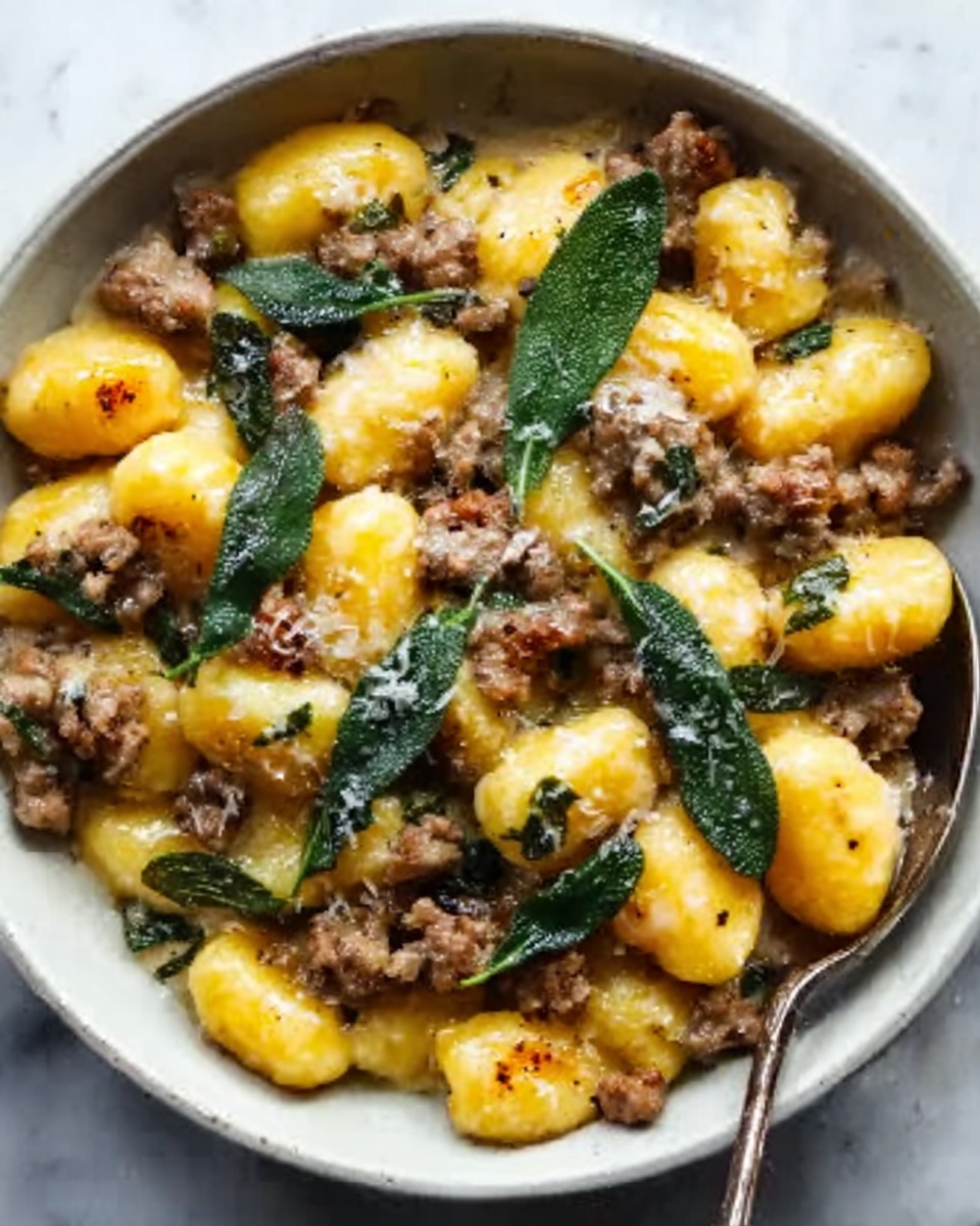 Creamy Butternut Squash Gnocchi with Sausage Recipe - Recipe Image