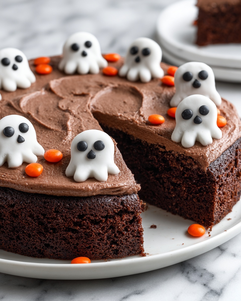 Halloween Cookie Cake with Chocolate Chips, Sprinkles, and Spooky Buttercream Decorations Recipe - Recipe Image