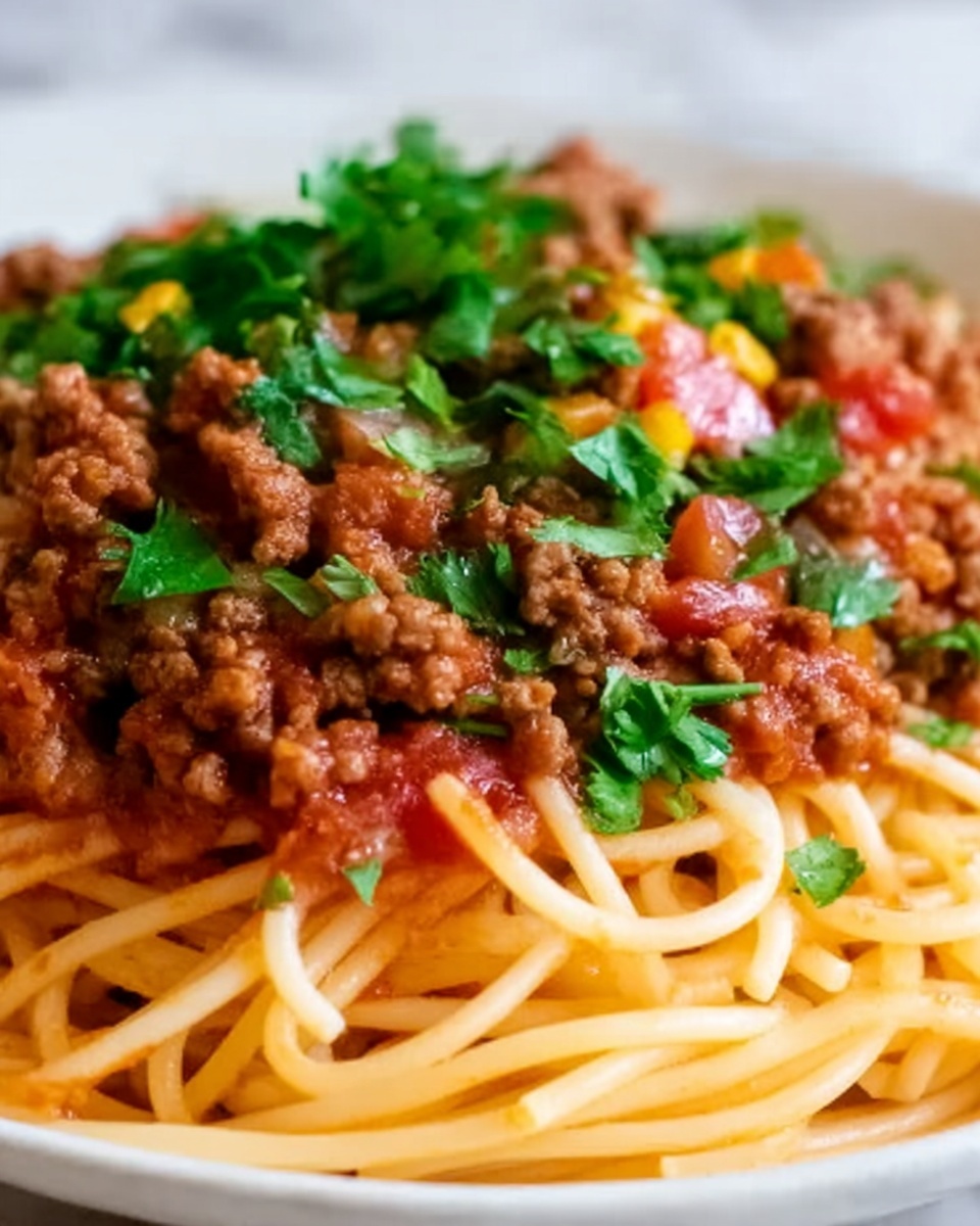 Taco Spaghetti Recipe - Recipe Image