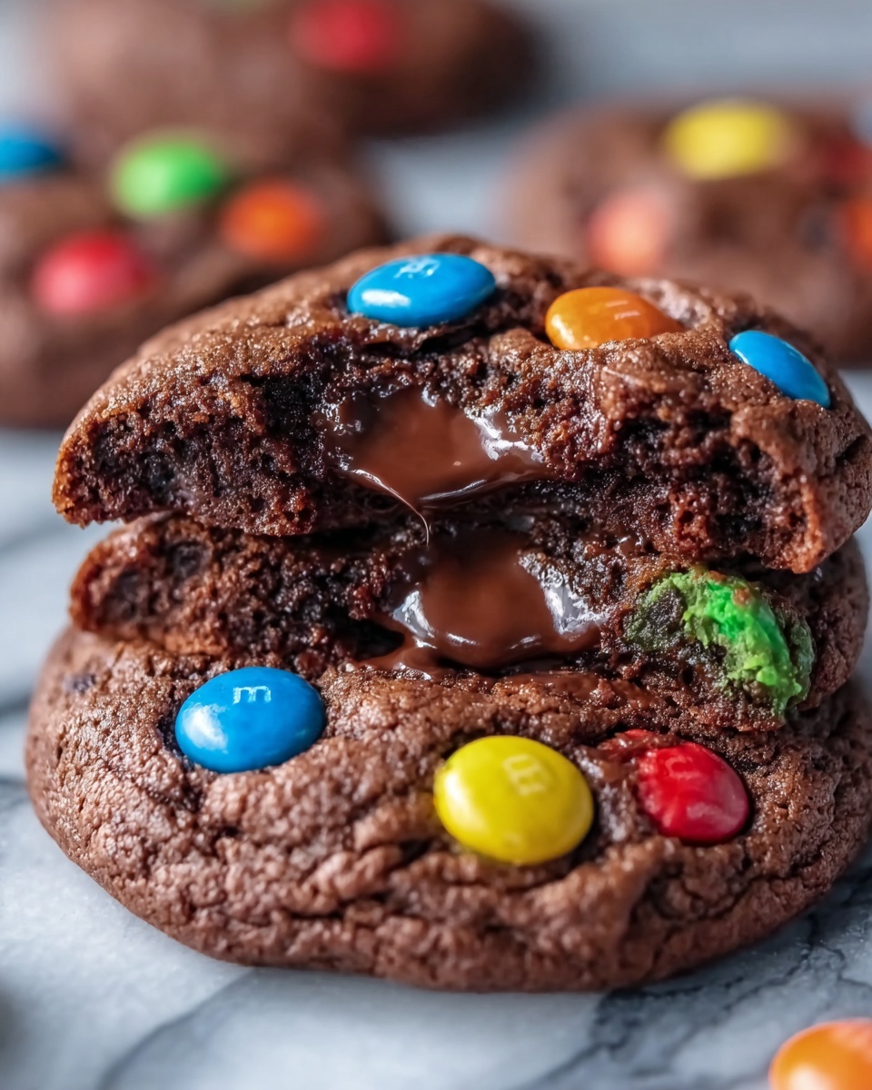 Chocolate Lava M&M Surprise Cookies Recipe - Recipe Image