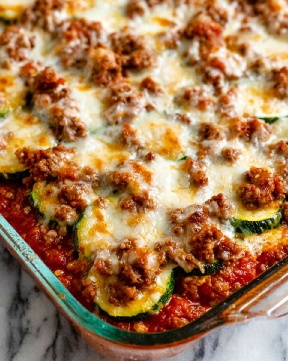 Zesty Zucchini Beef Casserole Recipe - Recipe Image