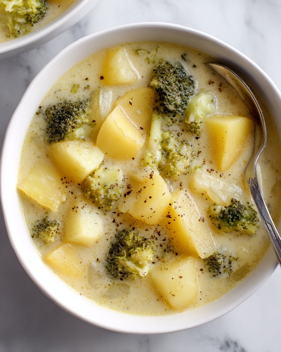 The Best Broccoli Potato Cheese Soup Recipe - Recipe Image
