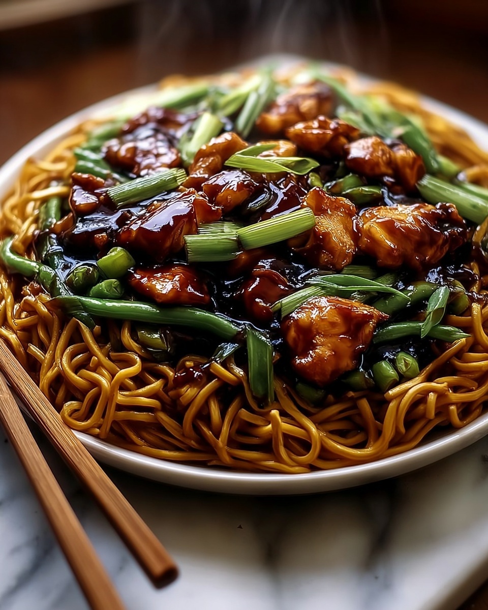 Garlic Chicken Lo Mein Recipe - Recipe Image