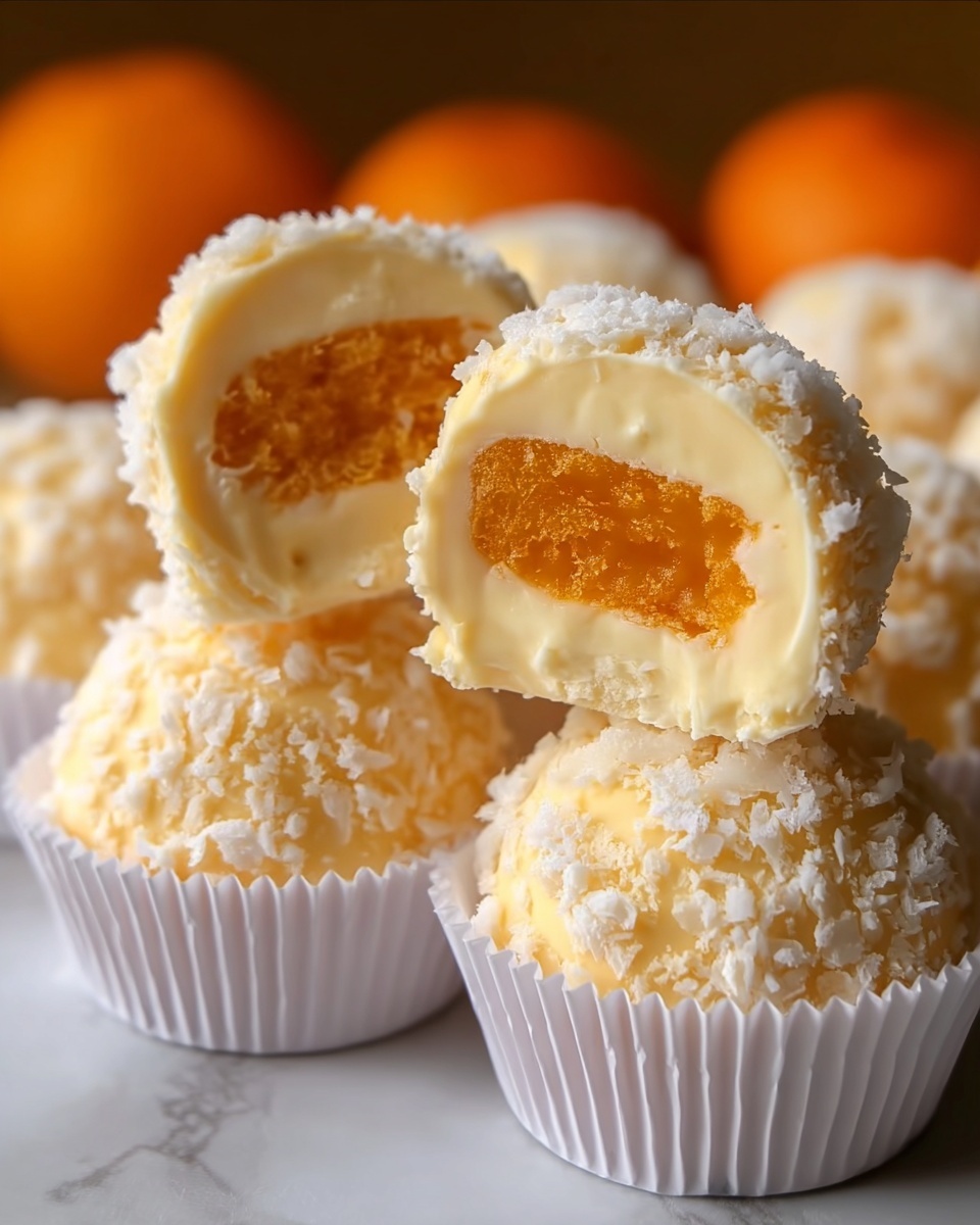 No-Bake Orange Creamsicle Truffles Recipe - Recipe Image