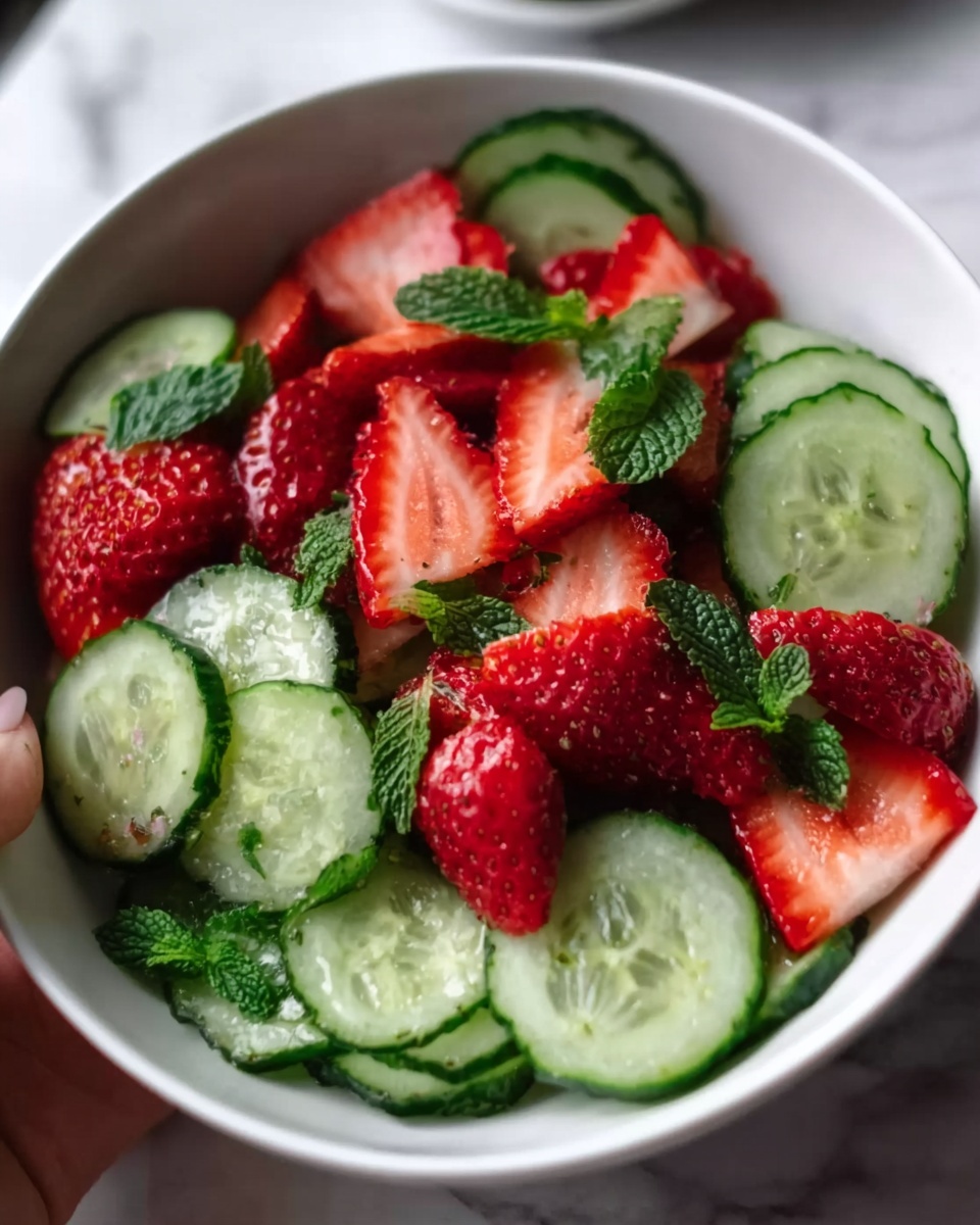 Cucumber Strawberry Salad Recipe - Recipe Image