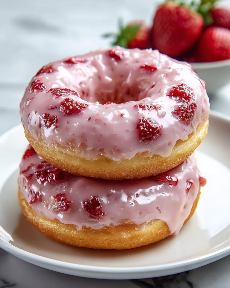 Strawberry Cake Donuts Recipe
