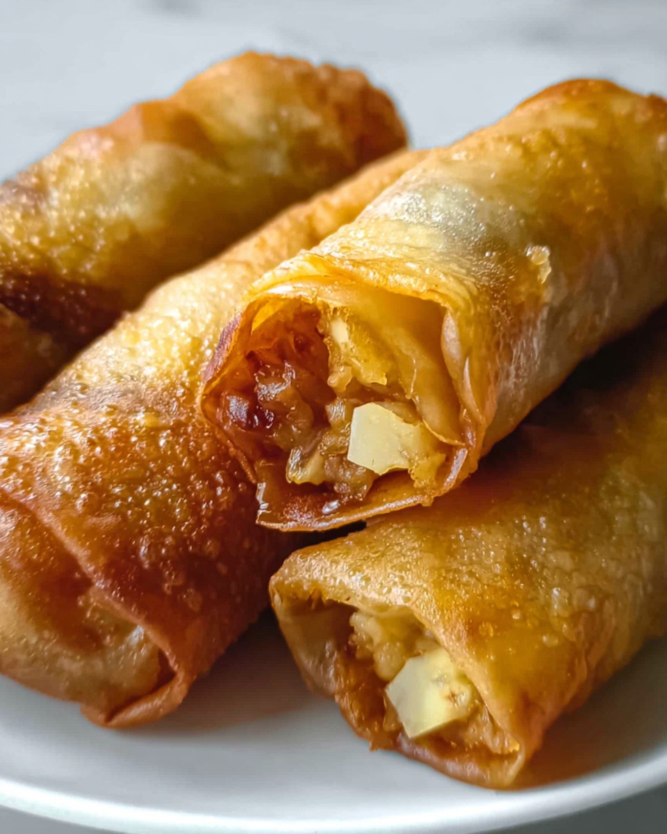 Baked Apple Pie Rice Paper Rolls: An Amazing Ultimate Recipe - Recipe Image