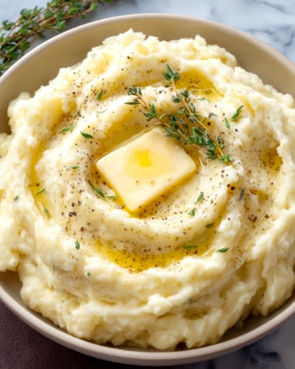 Crockpot Mashed Potatoes with Fresh Herbs and Cream Cheese Recipe - Recipe Image