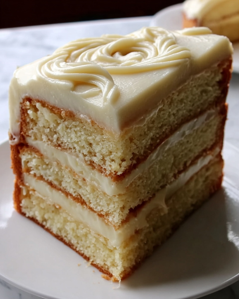 Vanilla Buttermilk Pound Cake with Cream Cheese Glaze Recipe - Recipe Image