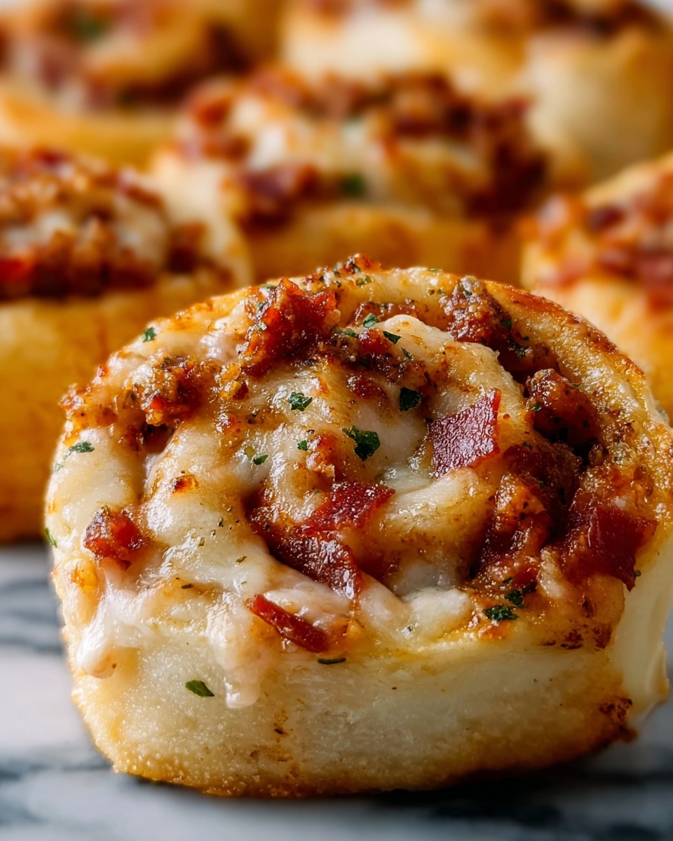 Cheesy Supreme Pizza Rolls Recipe - Recipe Image