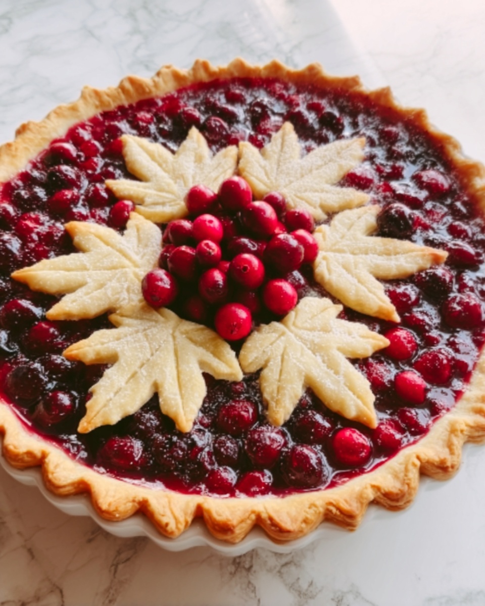 Cranberry Orange Custard Pie Recipe - Recipe Image
