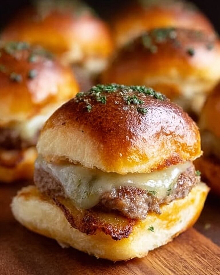 Italian Sausage Slider Sandwiches with Pesto, Provolone, and Roasted Red Peppers Recipe