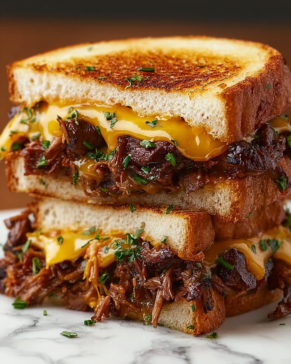 Southern Brisket Grilled Cheese Recipe - Recipe Image