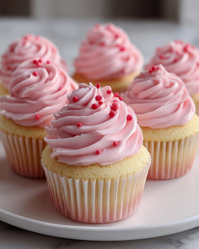 Pink Buttercream Cupcakes Recipe