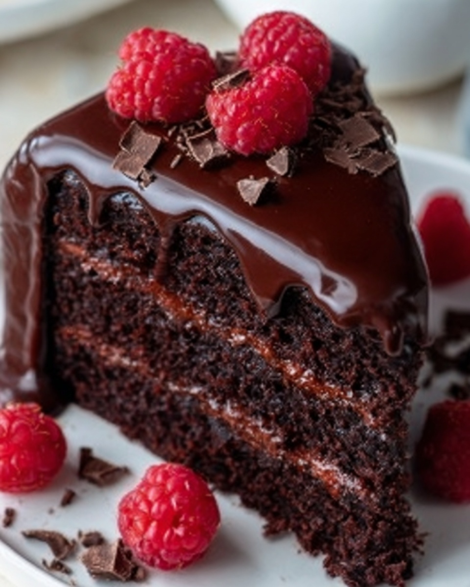 Decadent Chocolate Cake with Rich Ganache Recipe - Recipe Image