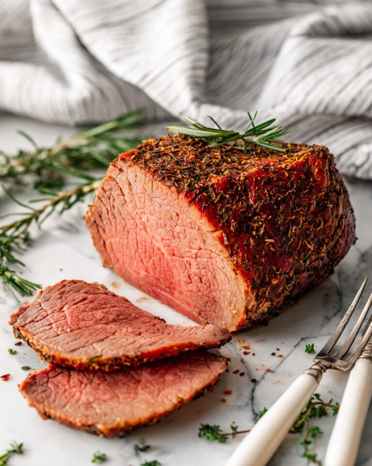 Roast Beef with Herb Crust and Horseradish Sauce Recipe
