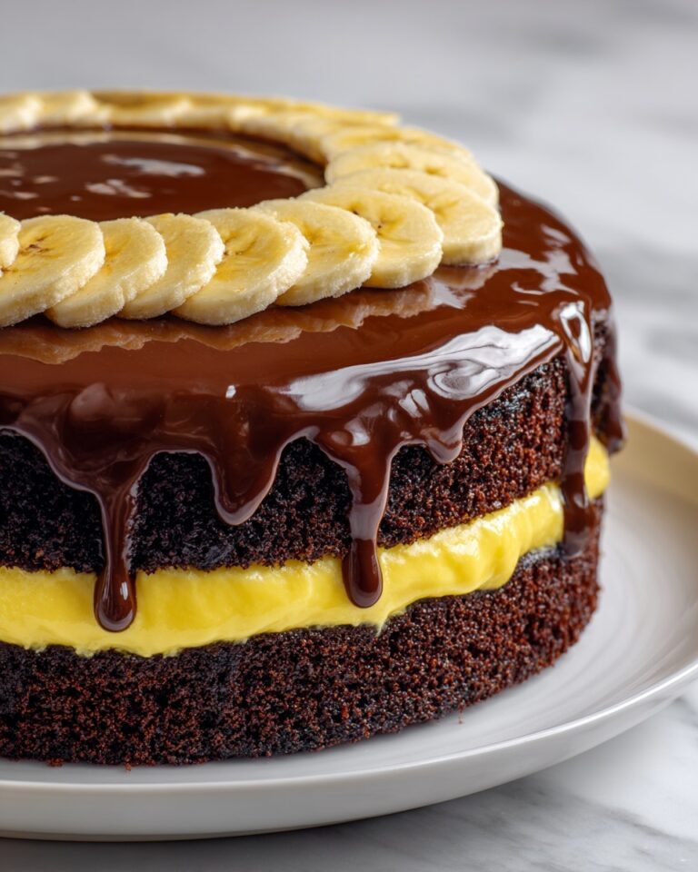 Double Chocolate Banana Layer Cake Recipe