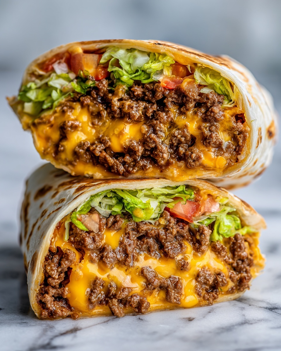 Easy Air Fryer Cheeseburger Wraps Recipe - Recipe Image