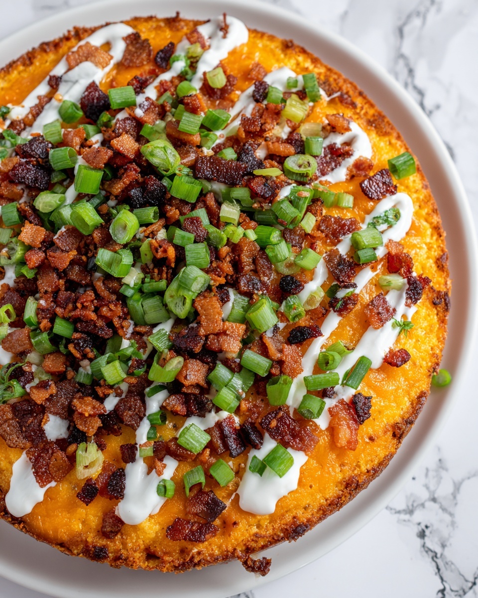 Loaded Hashbrowns with Bacon, Cheddar, and Green Onions Recipe - Recipe Image