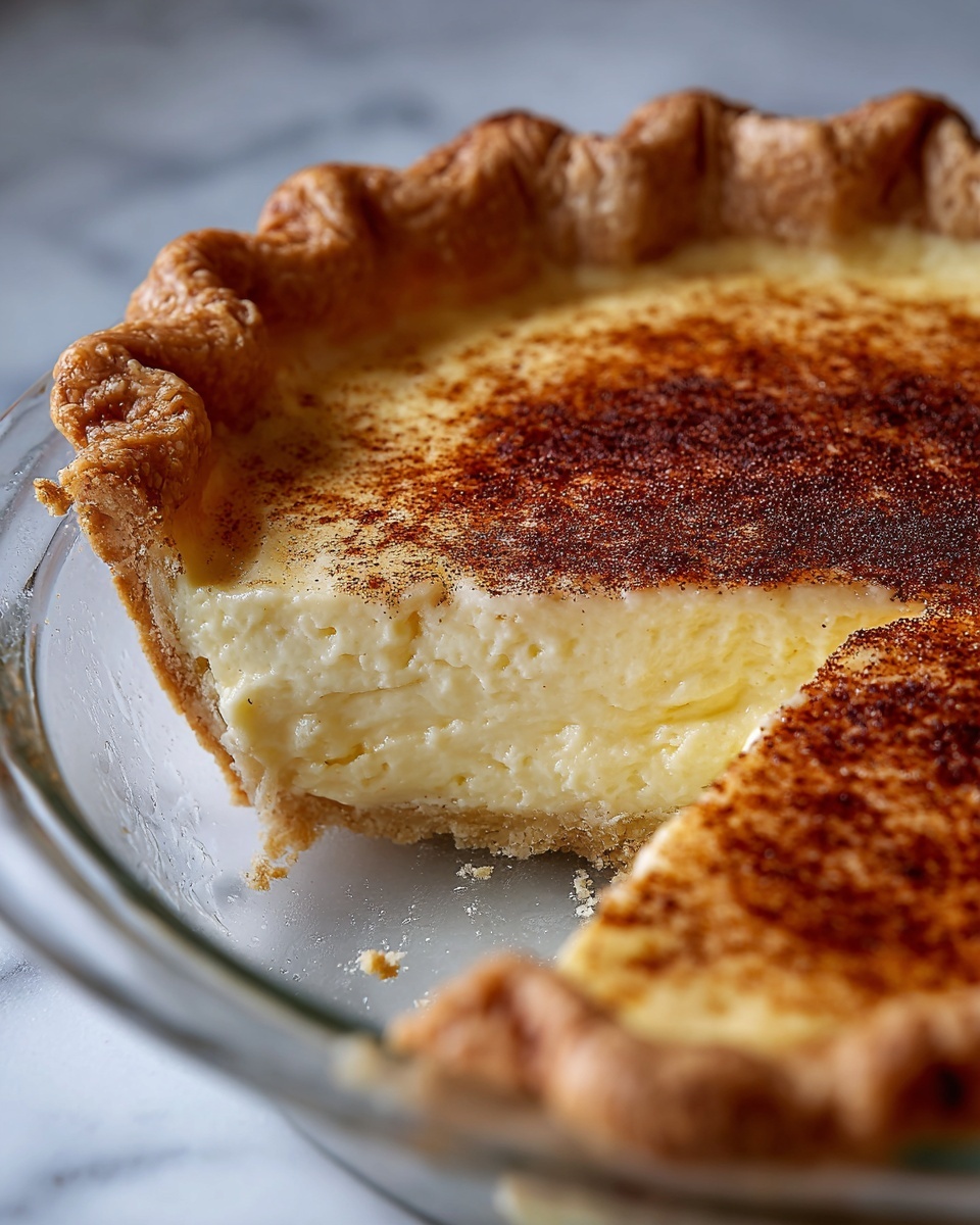 Old Fashioned Egg Custard Pie Recipe - Recipe Image