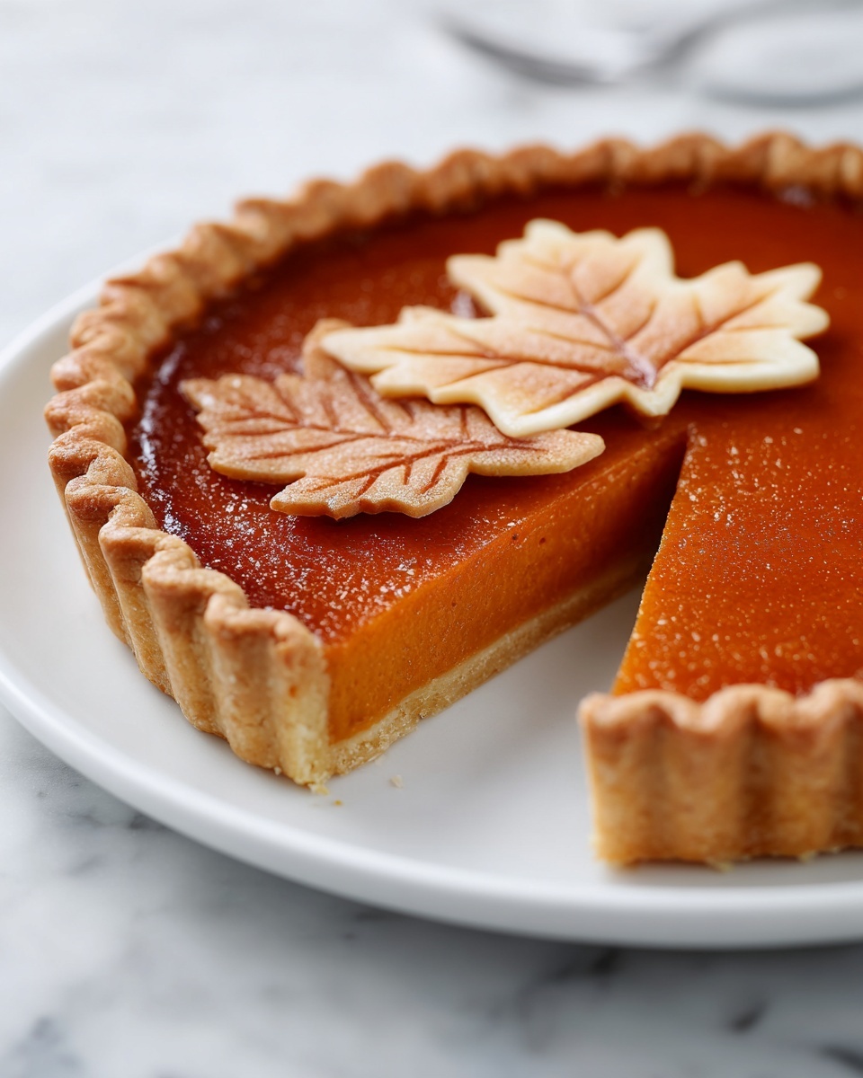 Easy Pumpkin Pie from Scratch with Flaky Crust Recipe - Recipe Image