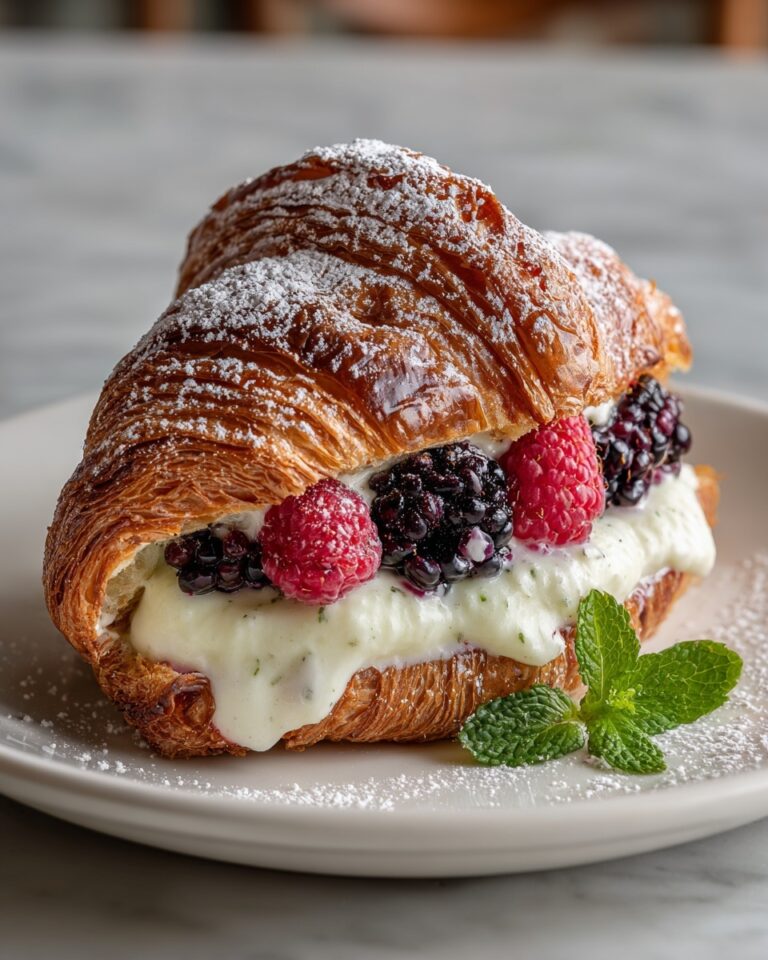 Berries and Cream Croissants Recipe
