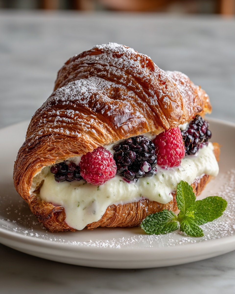 Berries and Cream Croissants Recipe - Recipe Image