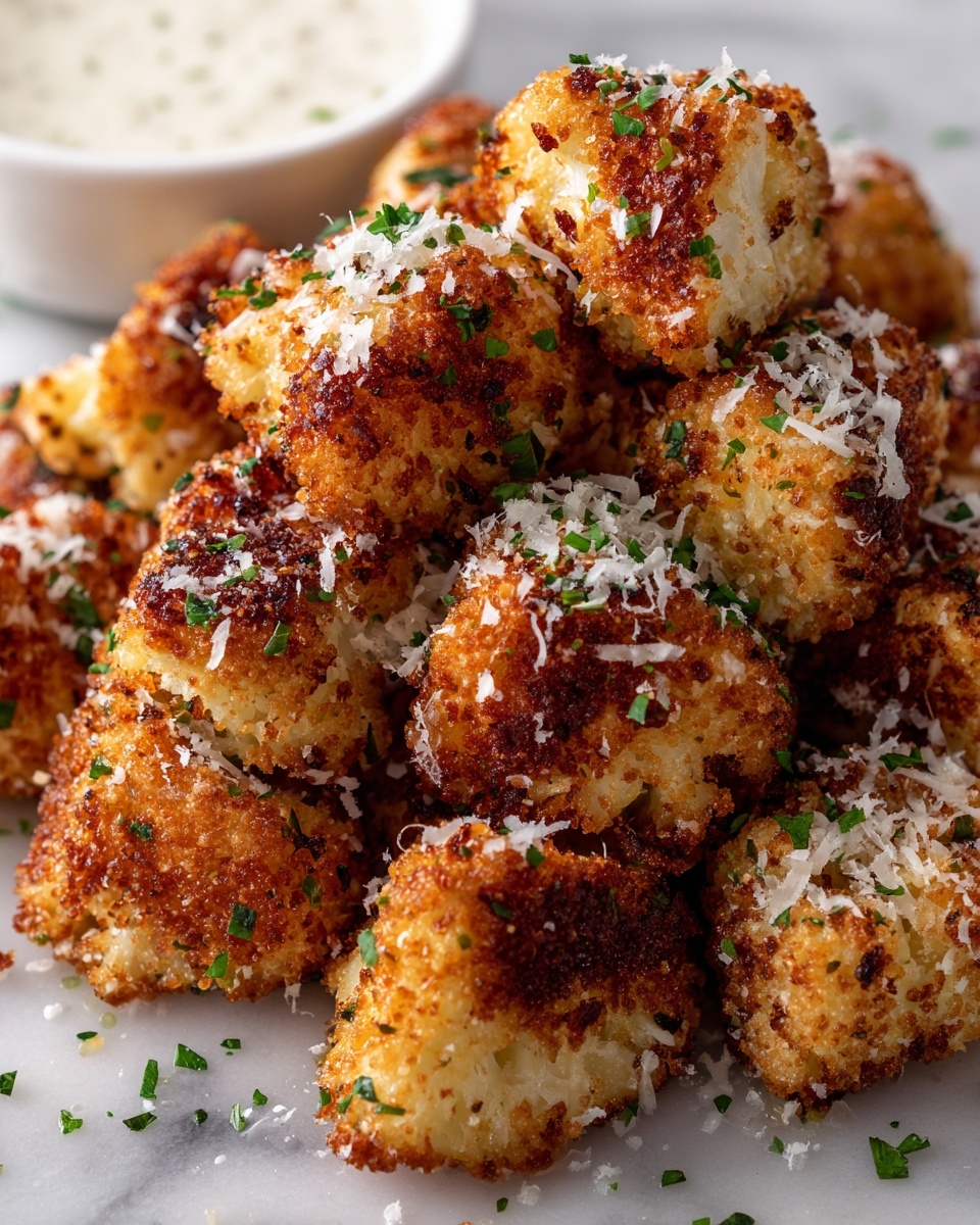 Parmesan Cauliflower Bites Recipe - Recipe Image