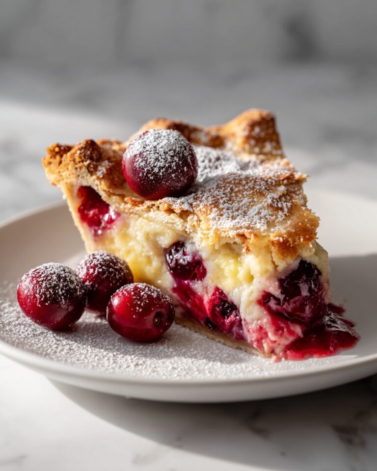 Cranberry Custard Pie Recipe