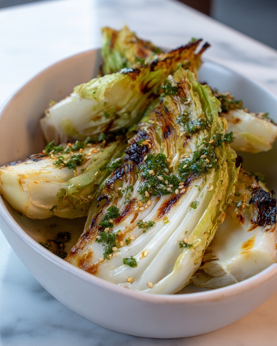 Miso Butter Roasted Cabbage Wedges Recipe - Recipe Image