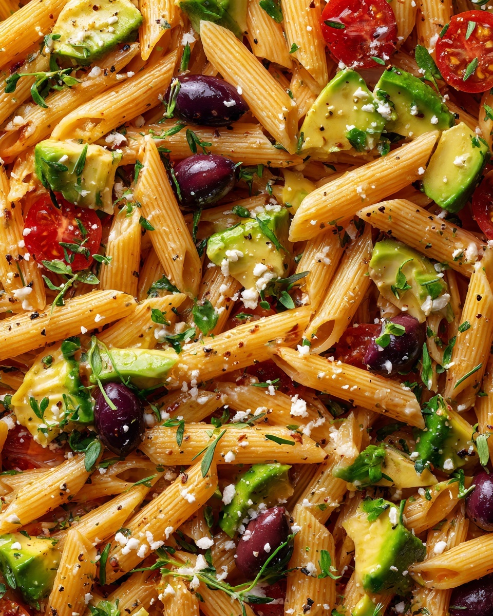Lemon Herb Mediterranean Pasta Salad Recipe - Recipe Image